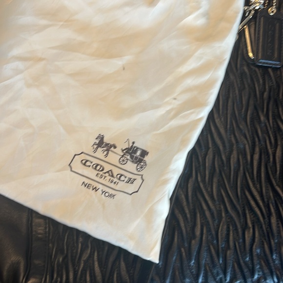 Coach Madison Madeline Gathered Twist Leather Satchel Shoulder Handbag - Picture 7 of 7